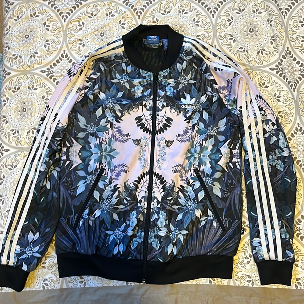Adidas floral tracksuit.